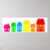 Colorful Town Poster (Voorkant)