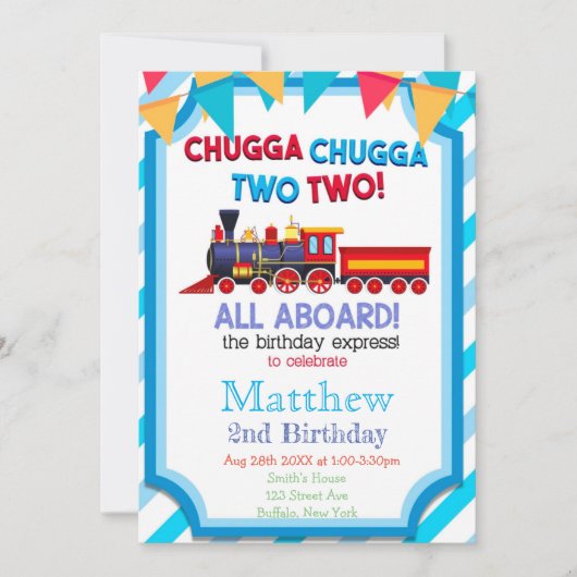 Colorful Train 2e verjaardag (Voorkant)