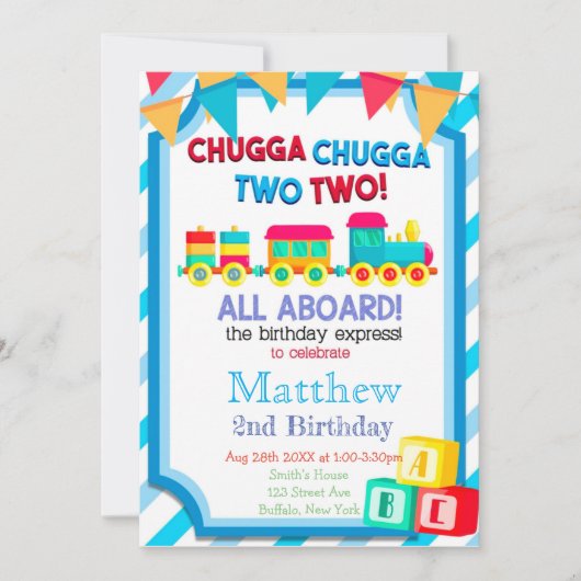 Colorful Train 2e verjaardag (Voorkant)
