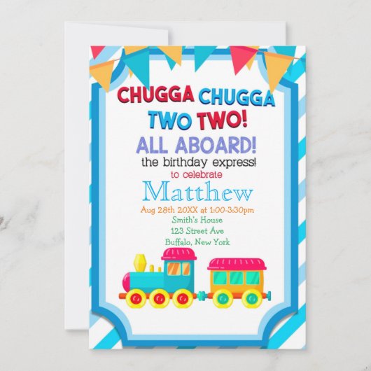 Colorful Train 2e verjaardag (Voorkant)