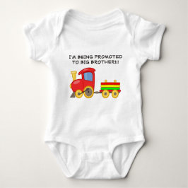Colorful Train Big Brother Baby Tshirt