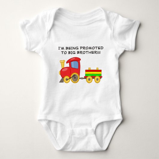Colorful Train Big Brother Baby Tshirt (Voorkant)