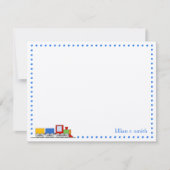 Colorful Train Personalized Note Card Notitiekaartje (Voorkant)