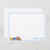 Colorful Train Personalized Note Card Notitiekaartje (Voorkant / Achterkant)