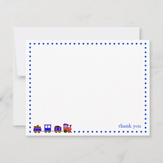 Colorful Train Personalized Note Card Notitiekaartje (Voorkant)