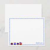 Colorful Train Personalized Note Card Notitiekaartje (Voorkant / Achterkant)