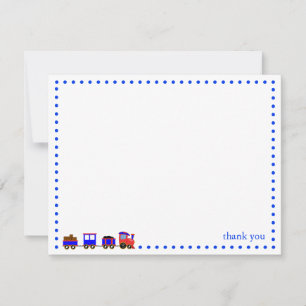 Colorful Train Personalized Note Card Notitiekaartje