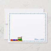 Colorful Train Personalized Note Card Notitiekaartje (Voorkant)