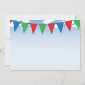 Colorful Transportation Thema Invitation Kaart (Achterkant)