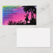 Colorful Travel Agent Visitekaartjes (Voorkant / Achterkant)