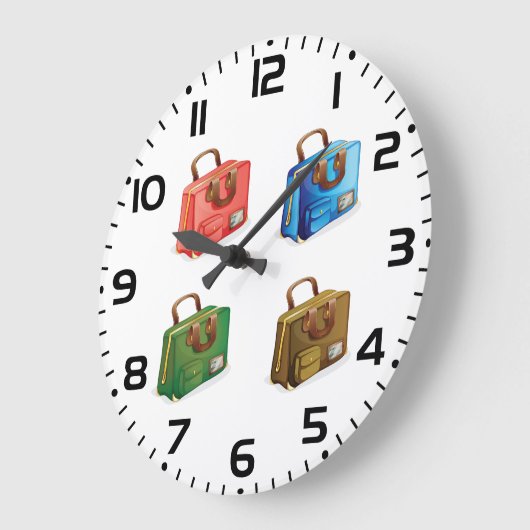 Colorful Travel Briefcase Collection Grote Klok (Hoek)