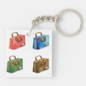 Colorful Travel Briefcase Collection Sleutelhanger (Achterkant)