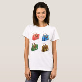Colorful Travel Briefcase Collection T-shirt (Voorkant volledig)