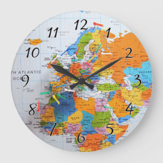 Colorful Travel Map Grote Klok