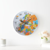 Colorful Travel Map Grote Klok (Huis)