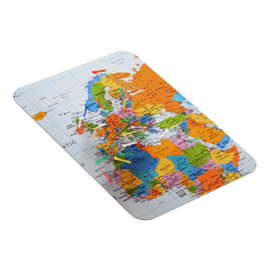 Colorful Travel Map Magneet (Rechterzijde)