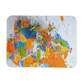 Colorful Travel Map Magneet (Horizontaal)