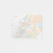 Colorful Travel Map Post-it® Notes (Voorkant)