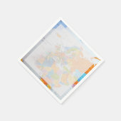 Colorful Travel Map Servet (Hoek)