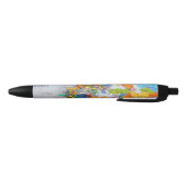 Colorful Travel Map Zwarte Inkt Pen (Bodem)