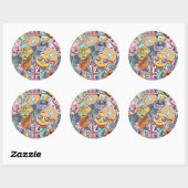 Colorful Travel Sticker Patroon (Vel)