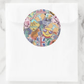 Colorful Travel Sticker Patroon (Tas)