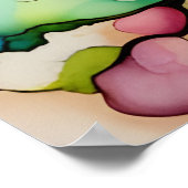 Colorful Tree Alcohol Ink Abstract Poster (Hoek)