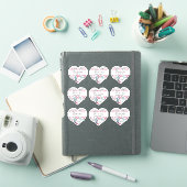 Colorful Tree Heart Family Reunion Sjabloon Sticker (iPad Cover)