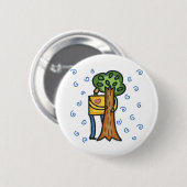 Colorful Tree Hugger Ronde Button 5,7 Cm (Voorkant /achterkant)