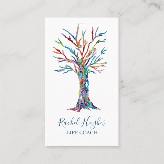 Colorful Tree Life Coach Visitekaartje (Voorkant)