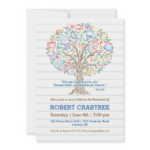 Colorful Tree of Knowledge Teacher Retirement Kaar