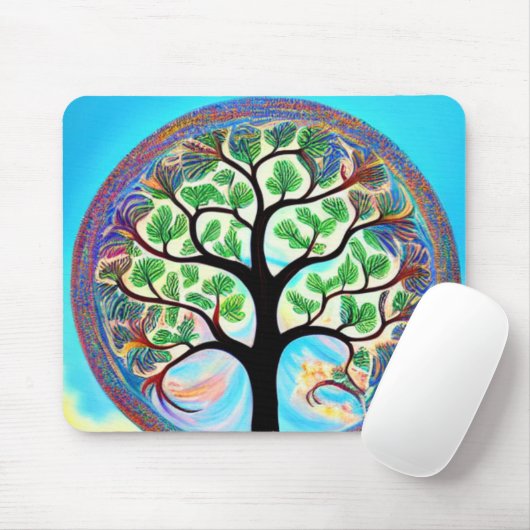 Colorful Tree of Life Mousepad Muismat (Met muis)