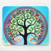 Colorful Tree of Life Mousepad Muismat (Voorkant)