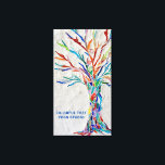 Colorful Tree Yoga Studio Canvas Afdruk<br><div class="desc">Decoreer uw home of yoga studio met deze aantrekkelijke en kleurrijke canvasafdruk. Pas het aan met jouw naam of die van uw studio of zaken. Het oorspronkelijke ontwerp is een regenboogkleurige boom van leven gemaakt van kleine stukjes helder gekleurd glas, die in een bleke grijze grond zijn geplaatst. Originele mozaïekkunst...</div>