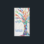 Colorful Tree Yoga Studio Canvas Afdruk<br><div class="desc">Decoreer uw home of yoga studio met deze aantrekkelijke en kleurrijke canvasafdruk. Pas het aan met jouw naam of die van uw studio of zaken. Het oorspronkelijke ontwerp is een regenboogkleurige boom van leven gemaakt van kleine stukjes helder gekleurd glas, die in een bleke grijze grond zijn geplaatst. Originele mozaïekkunst...</div>