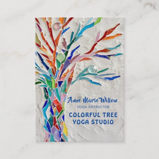 Colorful Tree Yoga Studio-Visitekaartje Visitekaartje (Voorkant)