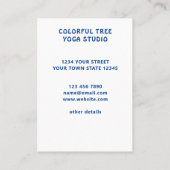 Colorful Tree Yoga Studio-Visitekaartje Visitekaartje (Achterkant)