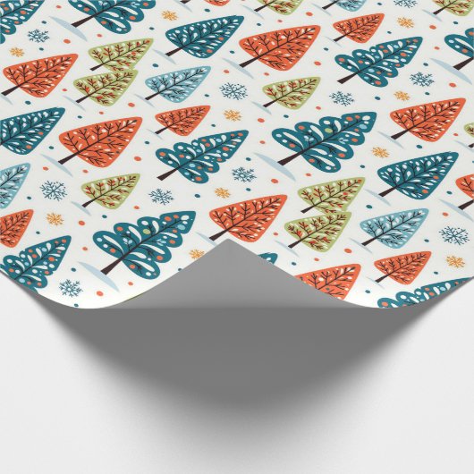 Colorful Trees Cadeaupapier (Hoek)