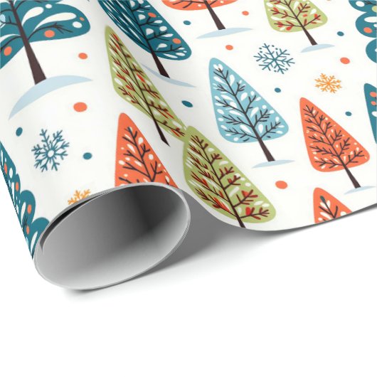 Colorful Trees Cadeaupapier (Rol Hoek)