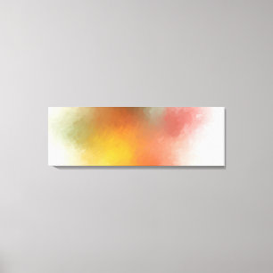 Colorful Trendy Abstract Art Modern Yellow Green Canvas Afdruk