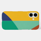 Colorful Trendy Modern iPhone Case  (Achterkant (horizontaal))