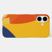 Colorful Trendy Modern iPhone Case (Achterkant (horizontaal))