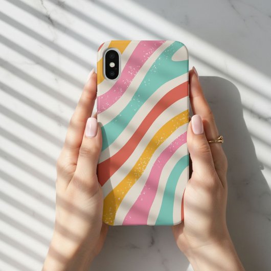 Colorful Trendy Modern iPhone Case 