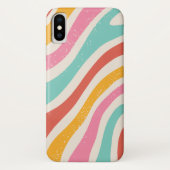 Colorful Trendy Modern iPhone Case  (Achterkant)