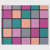 Colorful Trendy Tiles Cadeaupapier (Vlak)