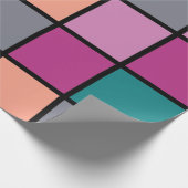 Colorful Trendy Tiles Cadeaupapier (Hoek)