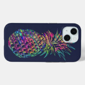 Colorful Trendy Tropical Pineapple Art Case-Mate iPhone Case (Achterkant (horizontaal))