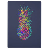 Colorful Trendy Tropical Pineapple Personalized Klembord (Achterkant)
