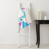 COLORFUL TRIANGLES Sherpa Blanket Deken (In situ)
