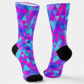 Colorful Triangles Socks Sokken (Gebogen)